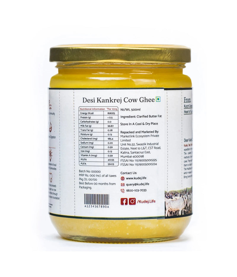 Desi Kankrej Cow A2 Ghee
