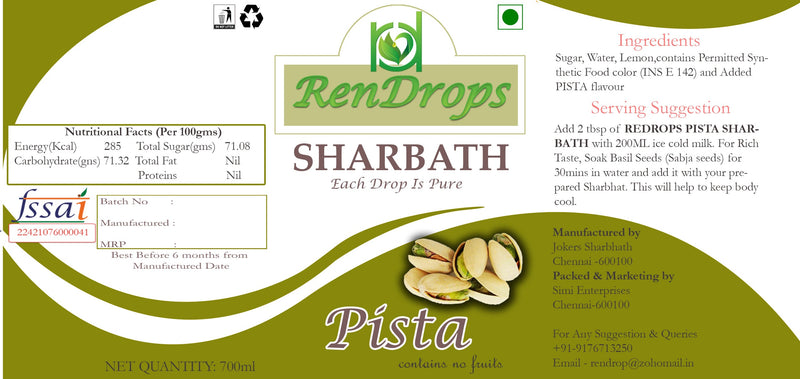 Pista Sharbath