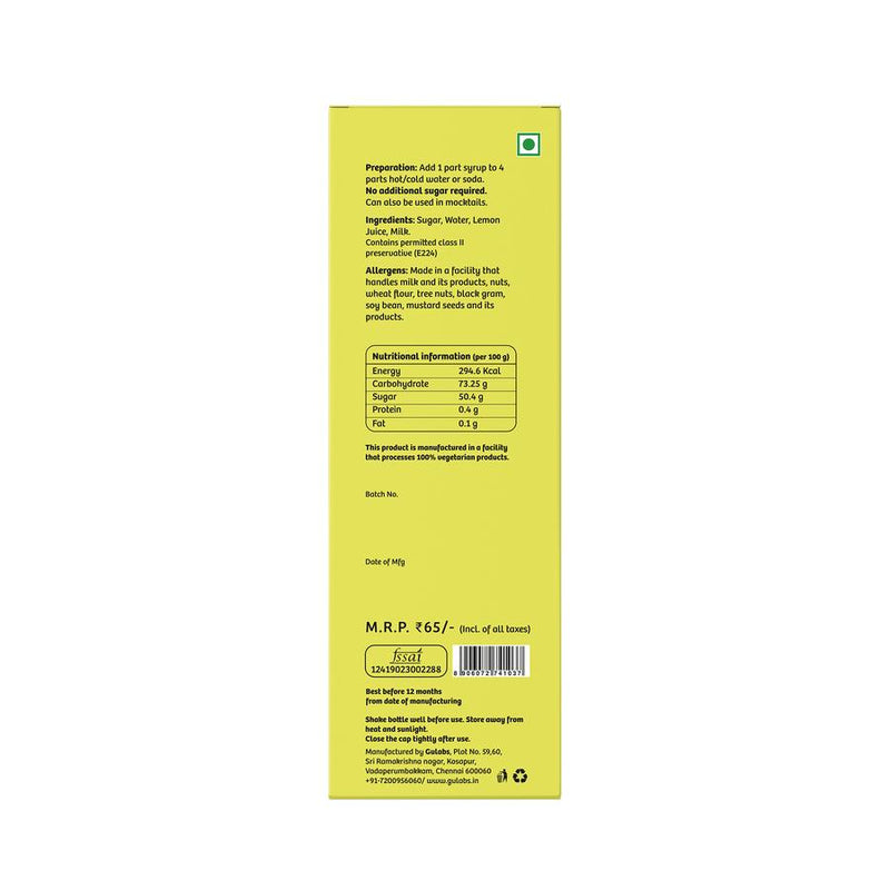 Gulabs Mini Lemon Sharbat