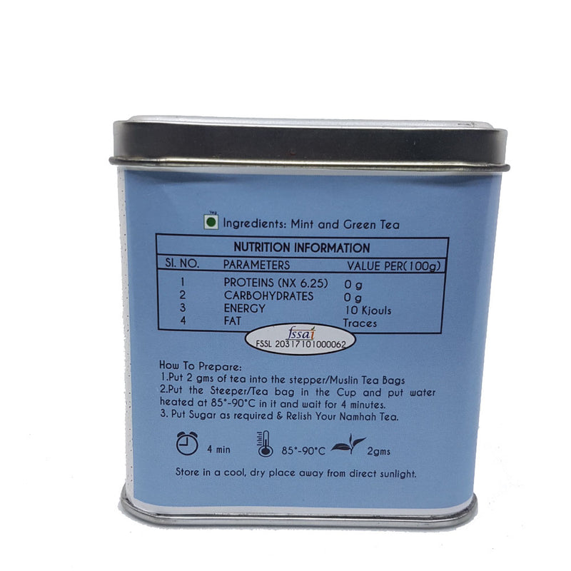 Mint Green Tea | Premium Tea Tin Box