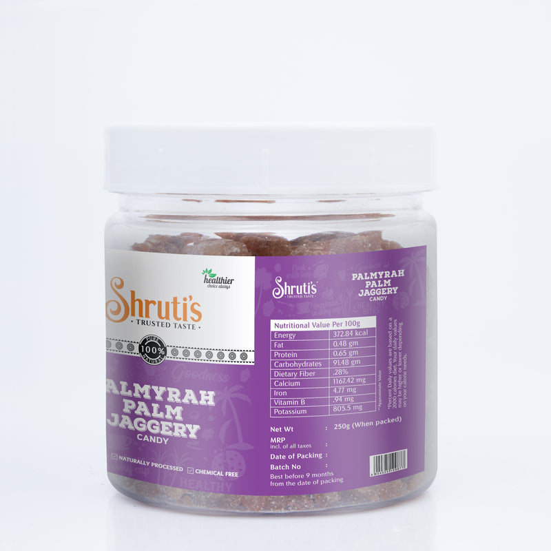 Palmyra Palm Jaggery Candy / Palm Sugar Crystals