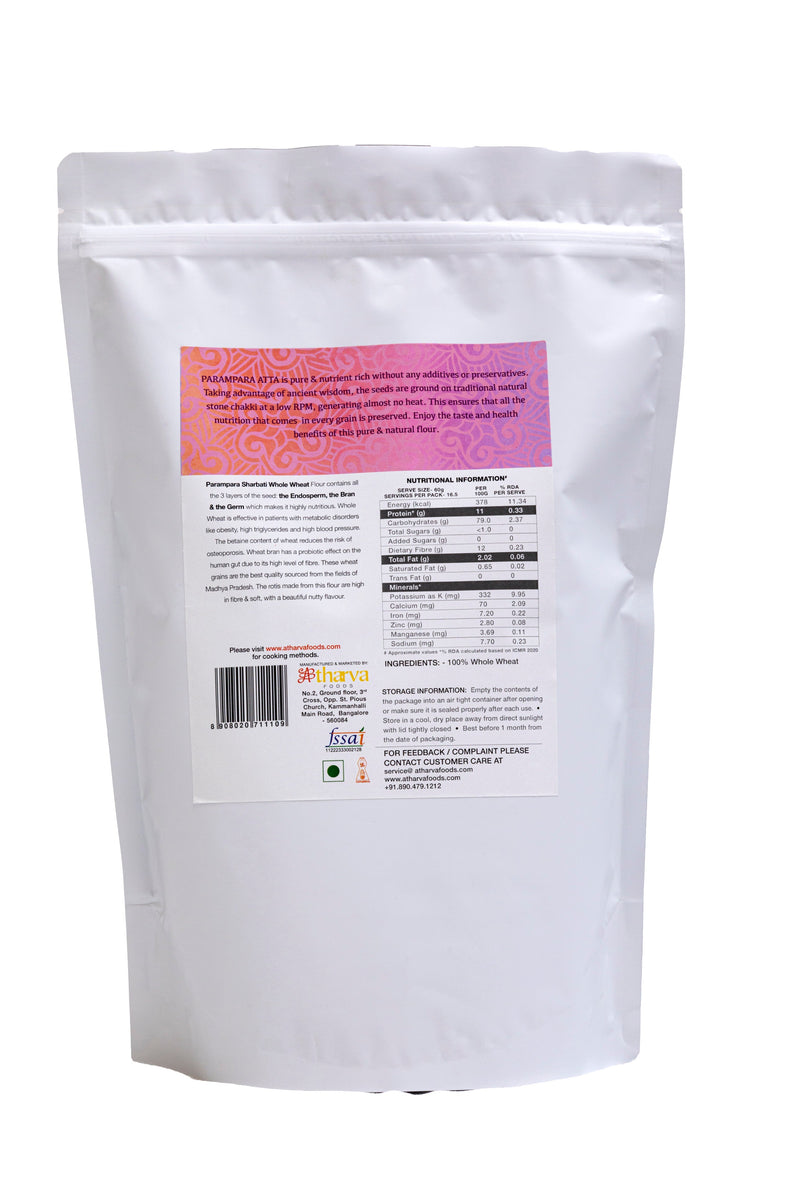 Sharbati Whole Wheat Atta