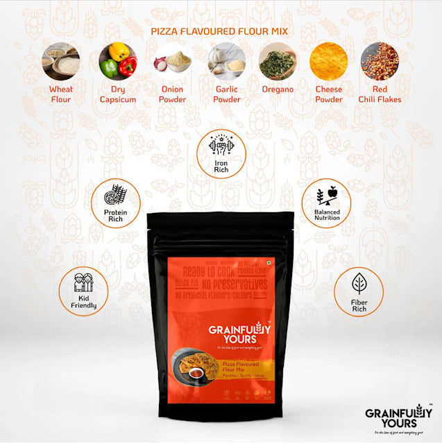 Pizza Flavoured Flour Mix- Paratha | Wrap | Tortilla