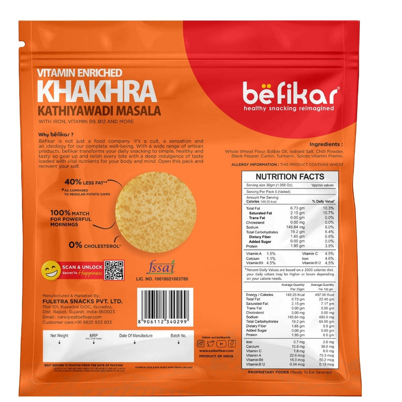 Befikar Khakhra - Kathiyawadi Masala