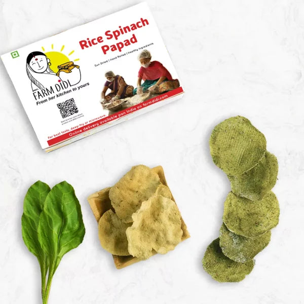 FarmDidi Rice Spinach Papad