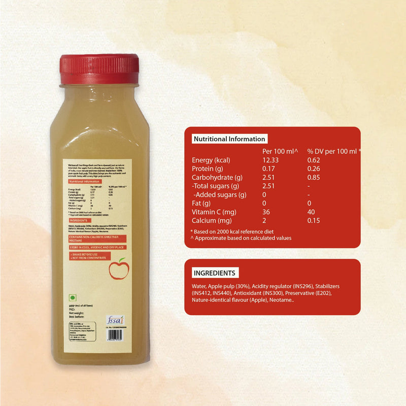 Sugarfree apple juice