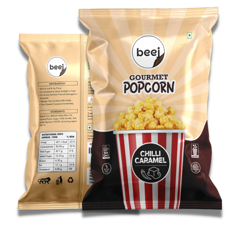 Beej Ready to Eat Gourmet Popcorn Chilli Caramel