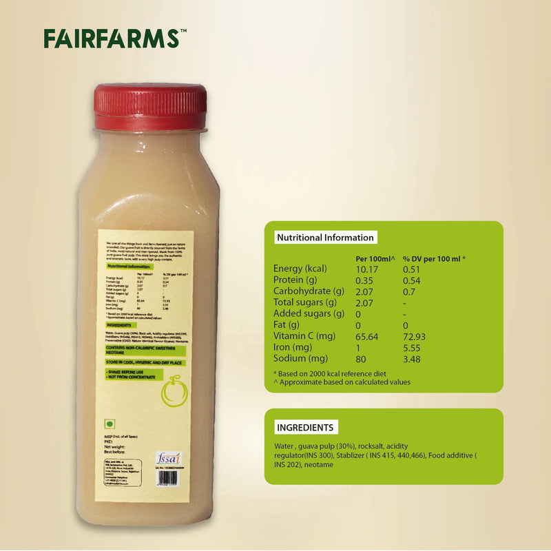 Sugarfree guava juice