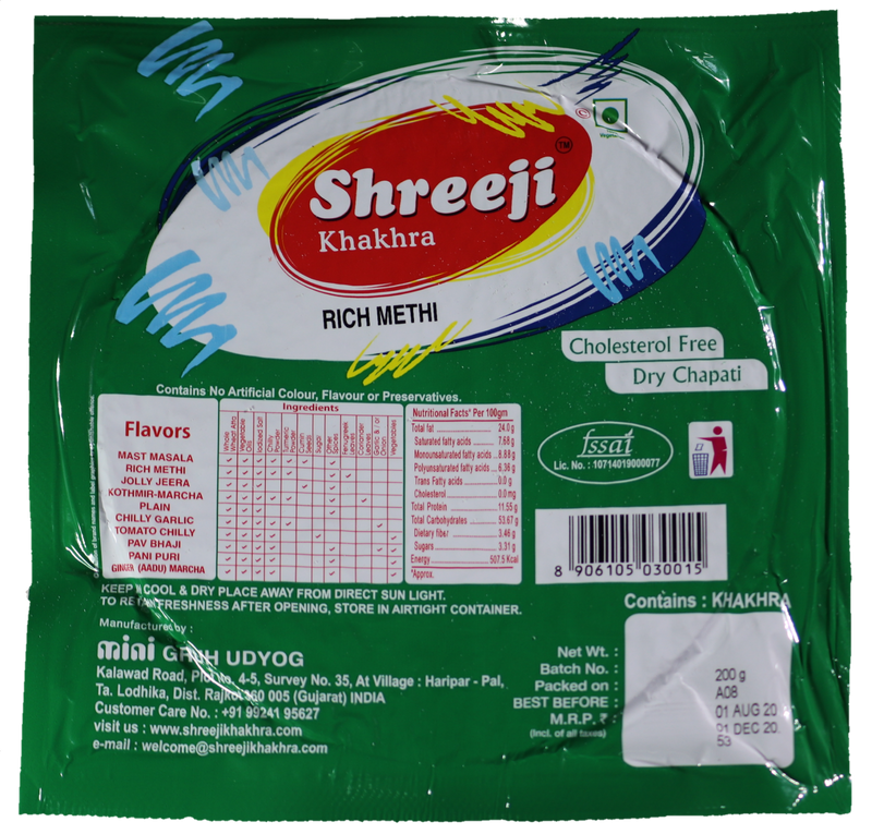 Rich Methi Khakhra