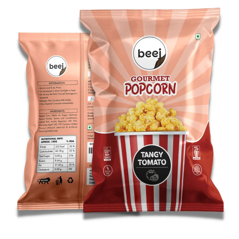 Beej Ready to Eat Gourmet Popcorn Tangy Tomato
